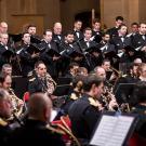 orchestre de musique classique joué par des militaires
