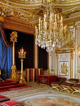 La salle du trône au château de Fontainebleau