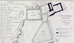 Plan de l'Ecole spéciale militaire de Fontainebleau