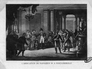 Gravure historique représentant Napoléon Ier