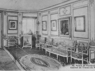 The study of Pope Pius VII, Château de Fontainebleau, photograph