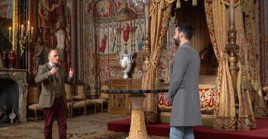 Thomas Pernette et Christophe Beyeler au château de Fontainebleau