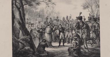 gravure représentant Pie VII et Napoléon Ier