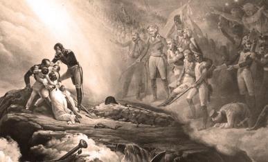Allégorie de l'exil et de la mort de Napoléon Ier à Sainte-Hélène, d'après Horace Vernet