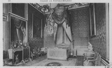 The room of Pope Pius VII, Château de Fontainebleau, photograph