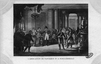 Gravure historique représentant Napoléon Ier