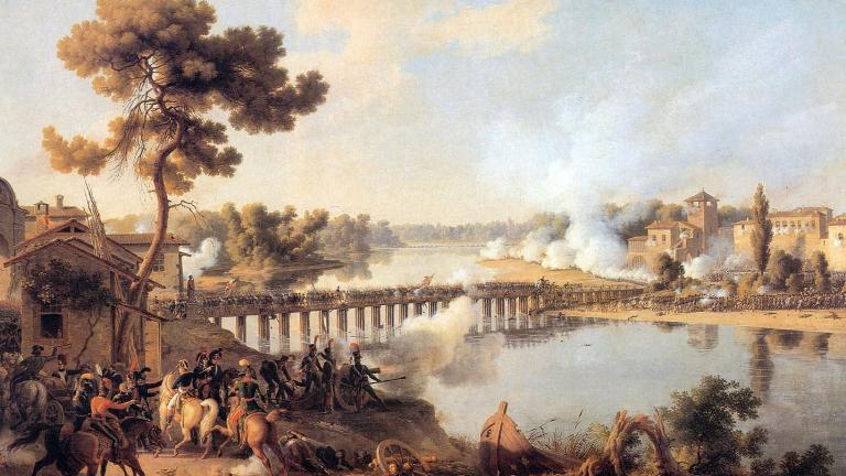 Général Bonaparte commandant la Bataille de Lodi