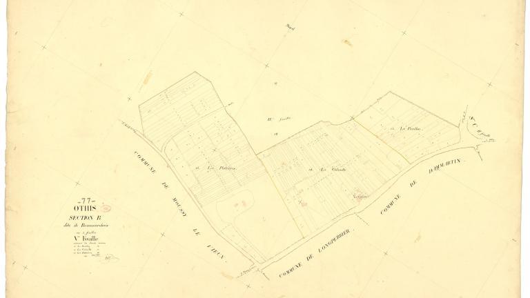 Map of the Napoleonic land registry